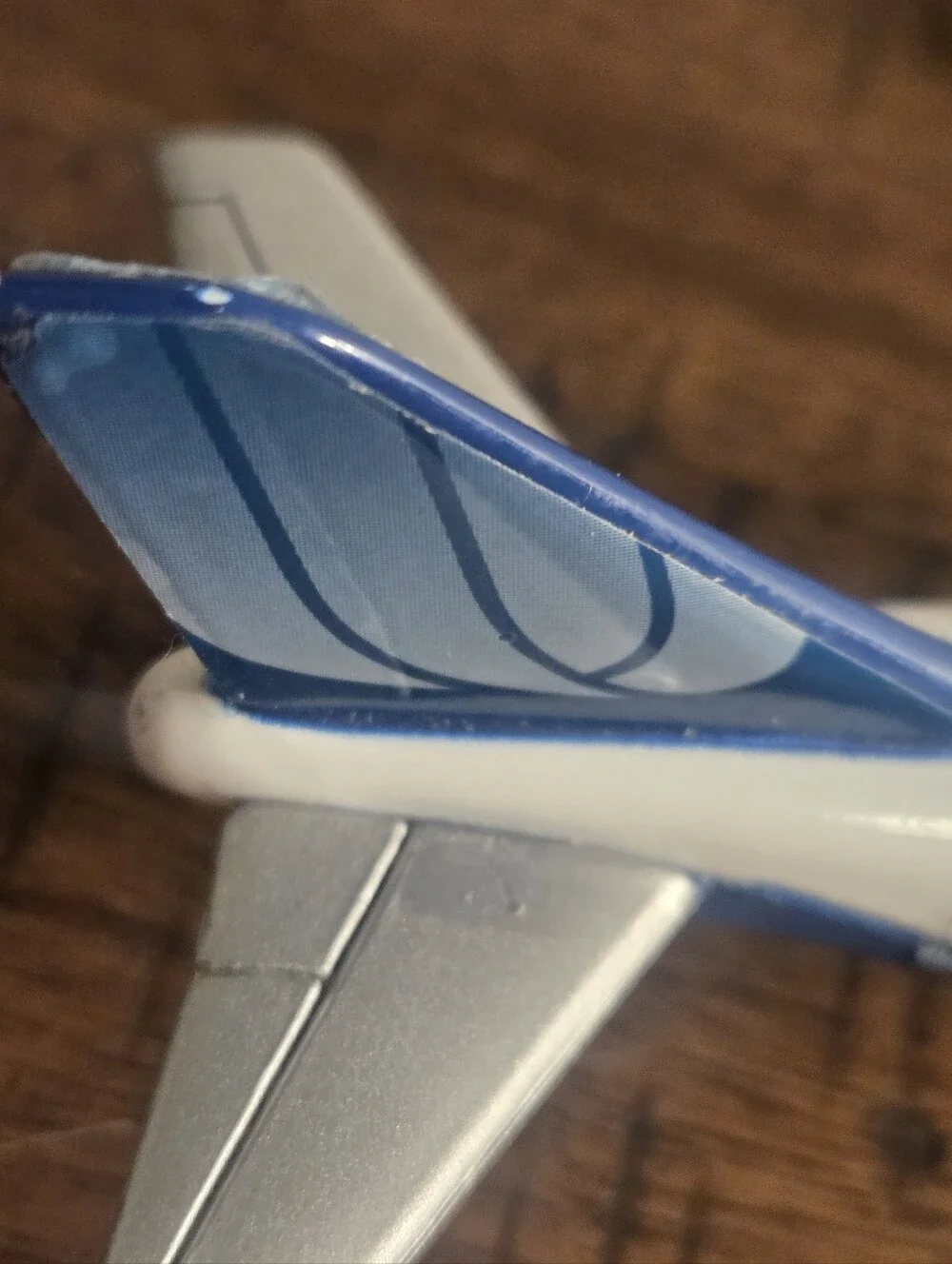REALTOY United Airlines 747 Die-cast Jet Airplane Blue Tulip Tail #N196UA Model